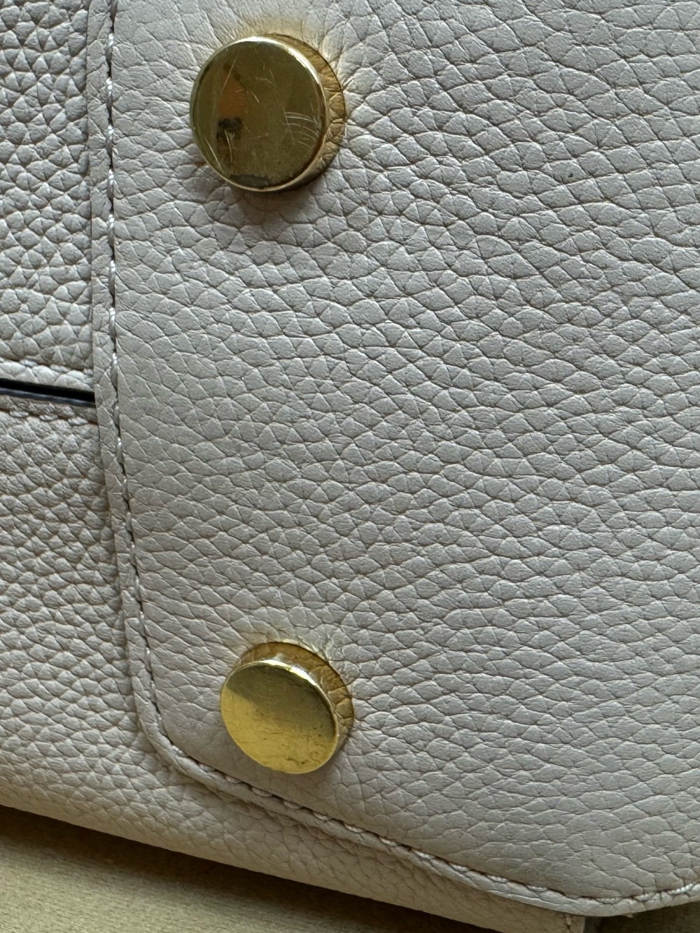 Michael Kors Pebbled Leather Satchel in White - Picture 8 of 16